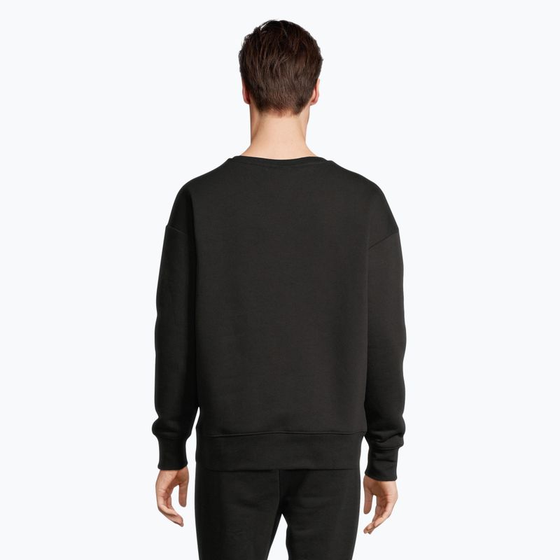 Men's FILA Brand Loose Fit Crew sweatshirt black 3