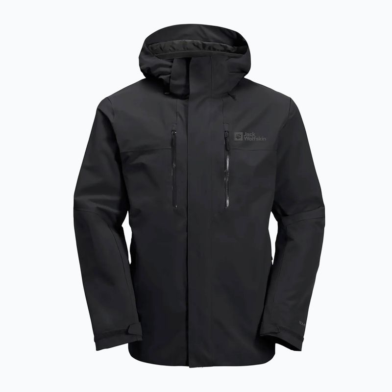 Jack Wolfskin men's 3-in-1 jacket Jasper 2L black 6