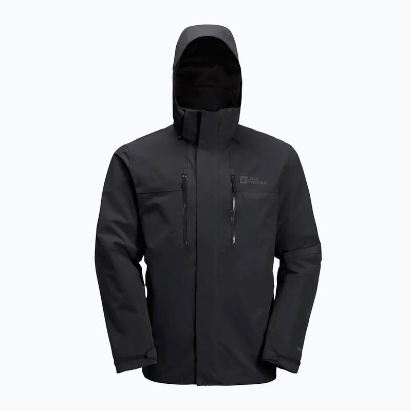 Jack Wolfskin men's 3-in-1 jacket Jasper 2L black 8
