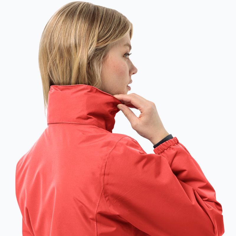 Jack Wolfskin Stormy Point 2L women's rain jacket vibrant red 3