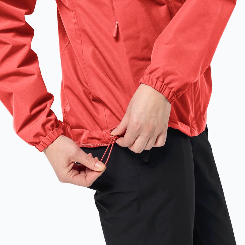 Jack Wolfskin Stormy Point 2L women's rain jacket vibrant red 6