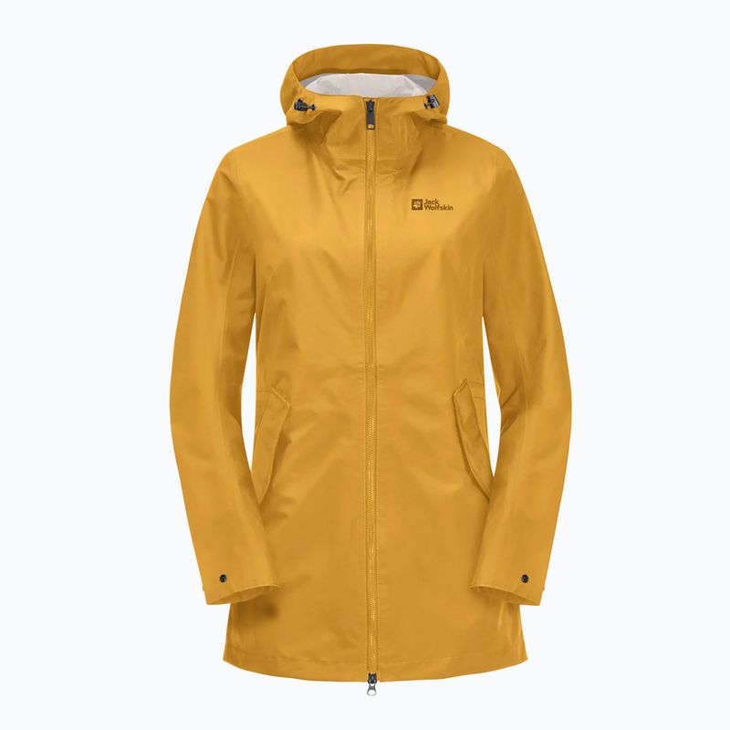 Women's Raincoat Jack Wolfskin Dakar Parka curry 6