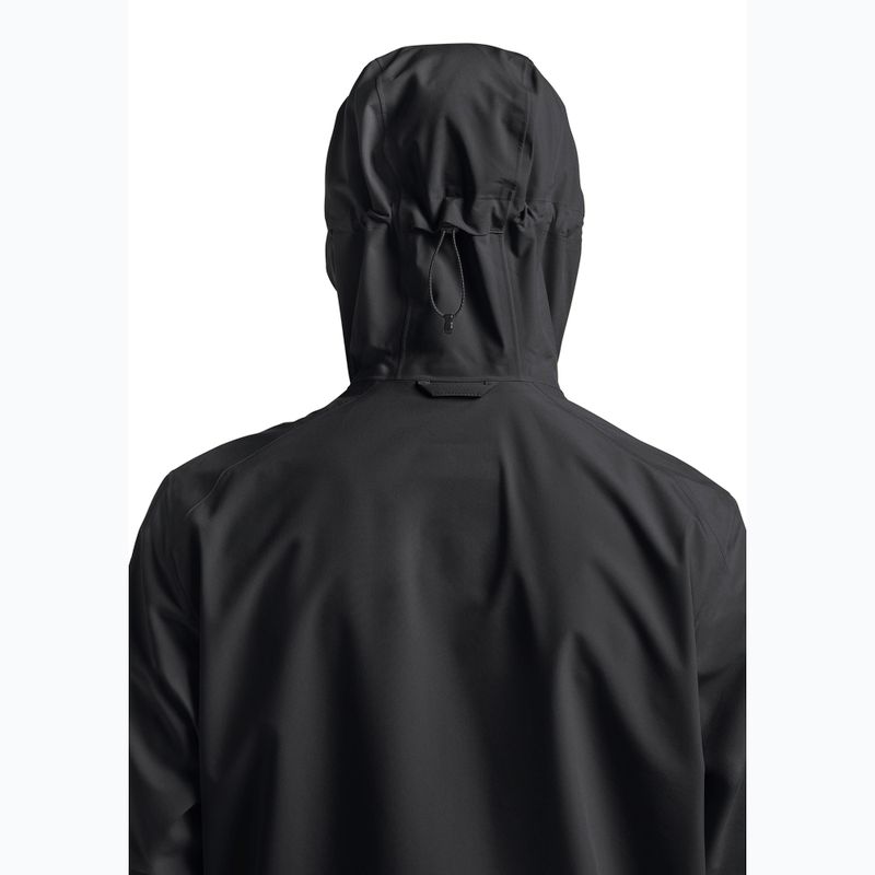 Men's rain jacket Jack Wolfskin Highest Peak 3L black 6