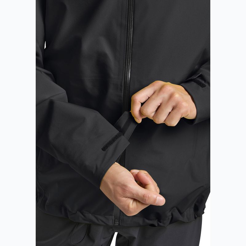 Men's rain jacket Jack Wolfskin Highest Peak 3L black 9
