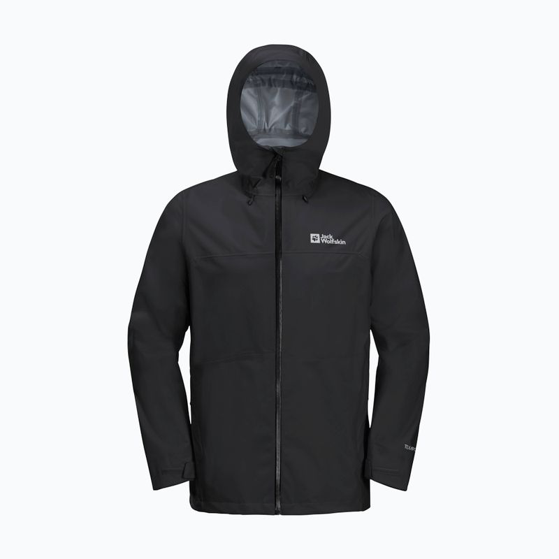 Men's rain jacket Jack Wolfskin Highest Peak 3L black 12