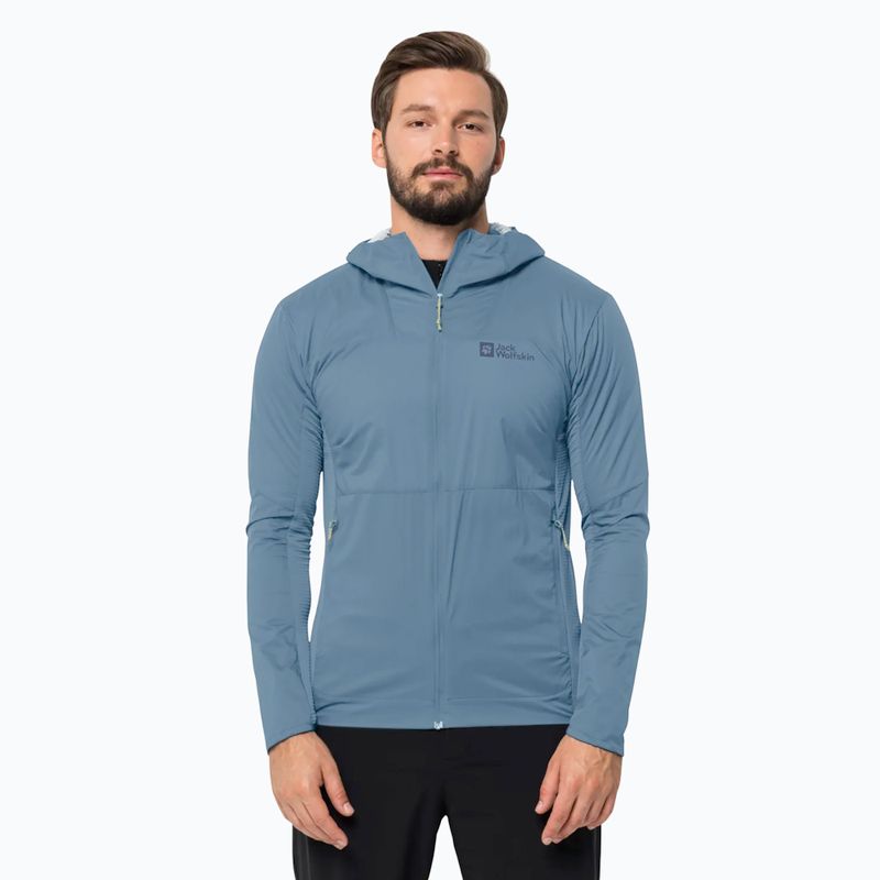 Jack Wolfskin Prelight Alpha men's hybrid jacket elemental blue