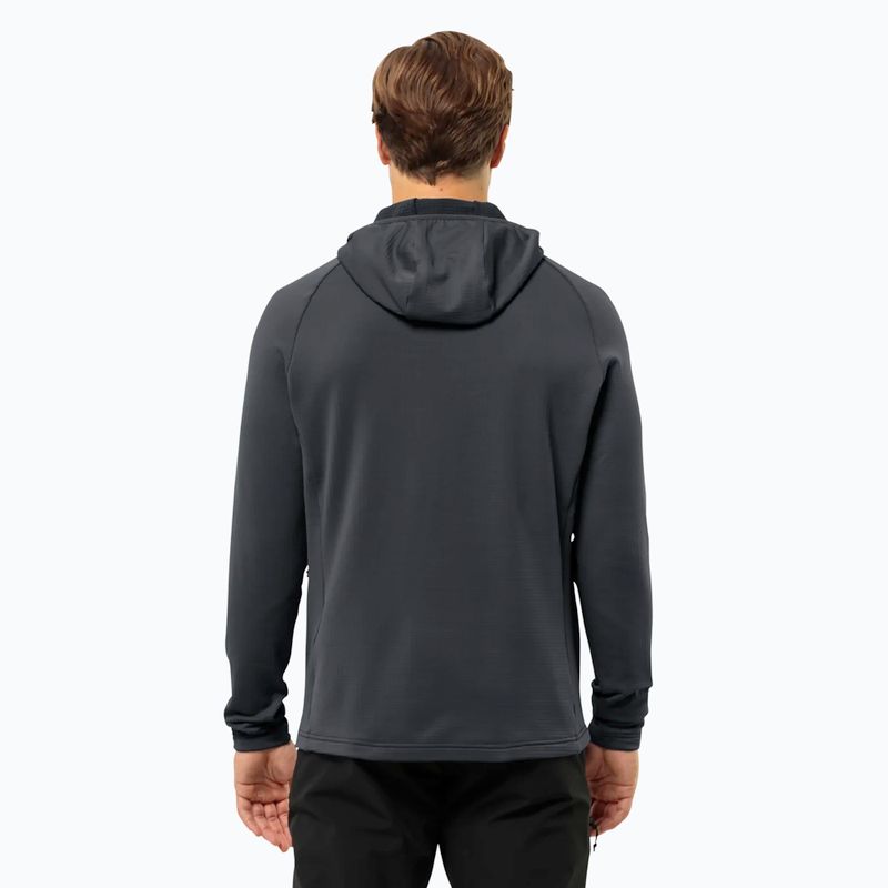 Men's Jack Wolfskin Kolbenberg Hooded Fz phantom fleece sweatshirt 2