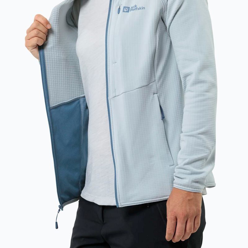 Jack Wolfskin women's fleece jacket Kolbenberg Hooded Fz soft blue 6