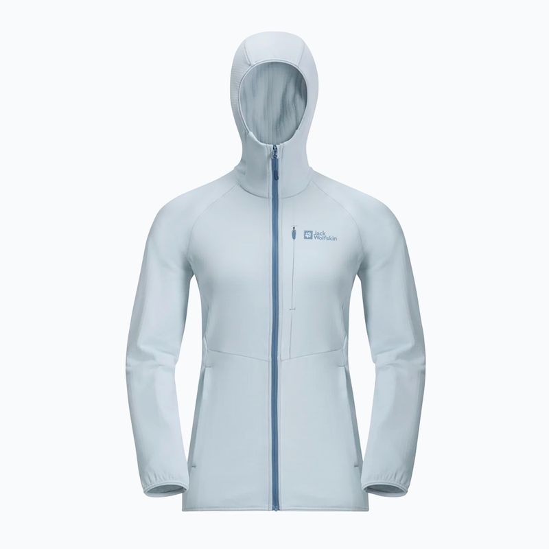 Jack Wolfskin women's fleece jacket Kolbenberg Hooded Fz soft blue 8