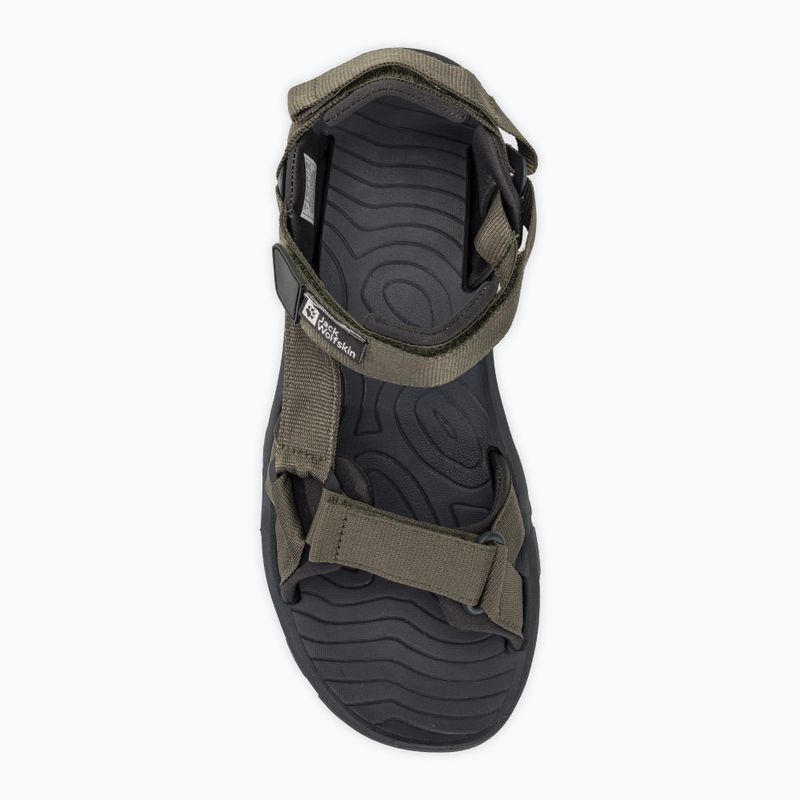 Jack Wolfskin men's Lakewood Ride island moss sandals 5