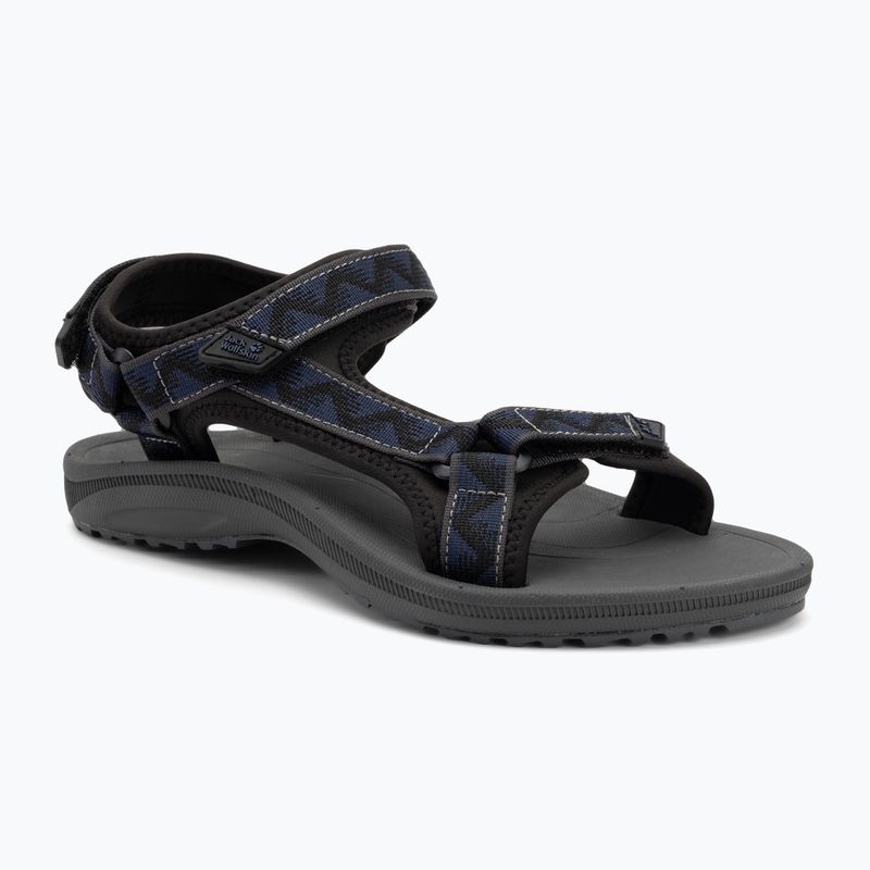 Jack Wolfskin men's sandals Wave Breaker black midnight blue
