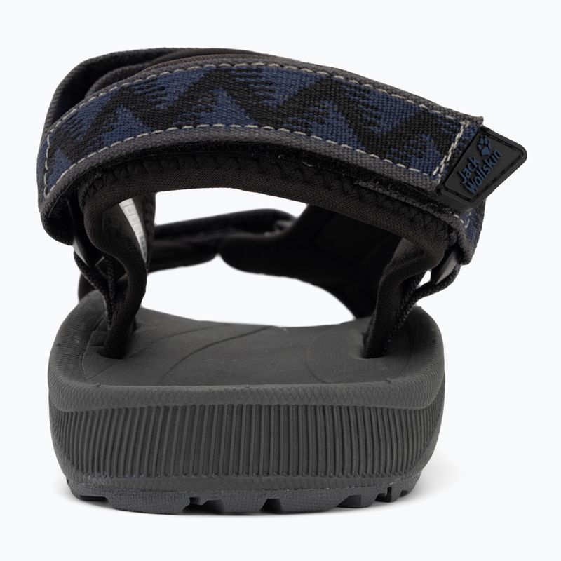 Jack Wolfskin men's sandals Wave Breaker black midnight blue 6