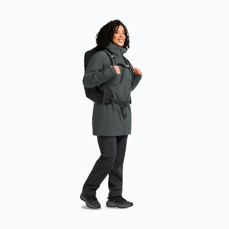 Women's rain jacket Jack Wolfskin Heidelstein Ins slate green 2