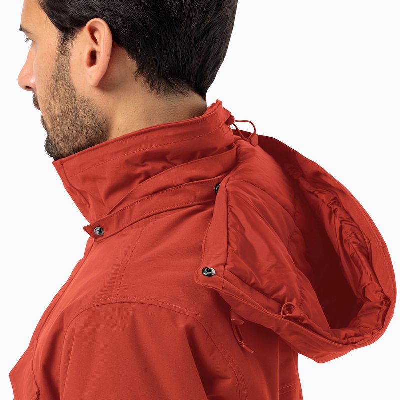 Jack Wolfskin men's down jacket Glacier Canyon Parka intense rust 4