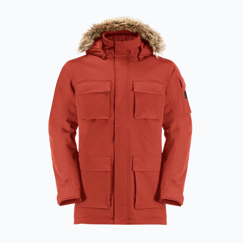 Jack Wolfskin men's down jacket Glacier Canyon Parka intense rust 7