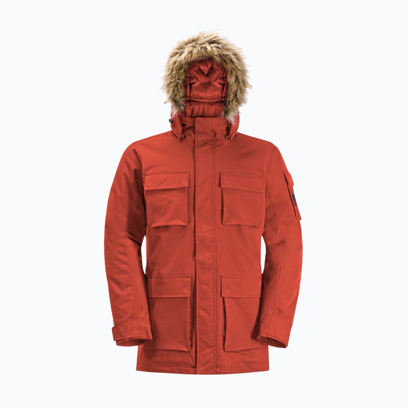 Jack Wolfskin men's down jacket Glacier Canyon Parka intense rust 8