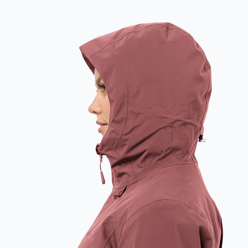 Jack Wolfskin women's winter jacket Heidelstein Ins red ochre 4