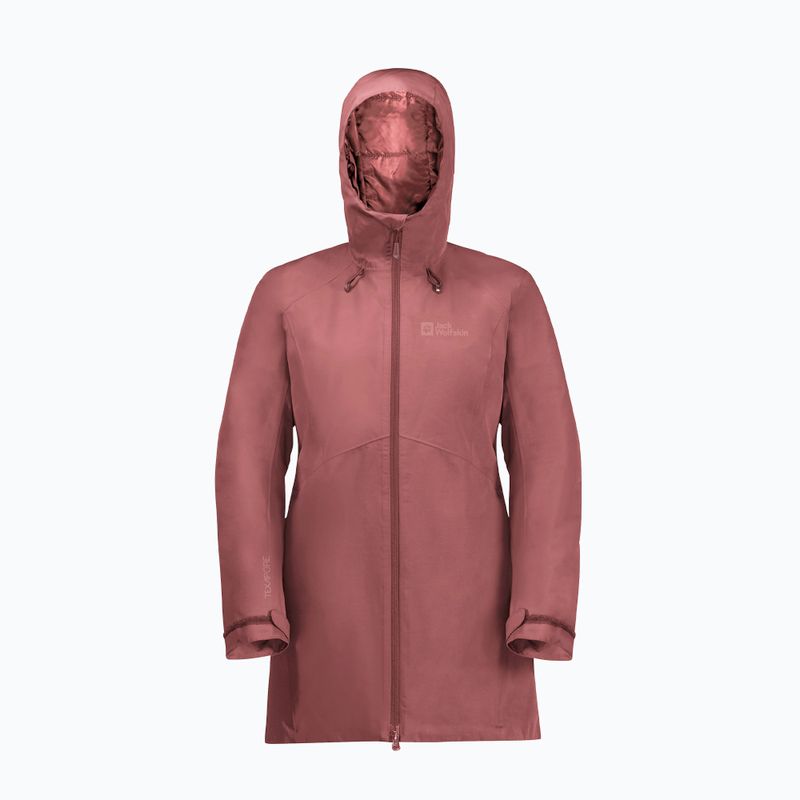 Jack Wolfskin women's winter jacket Heidelstein Ins red ochre 8