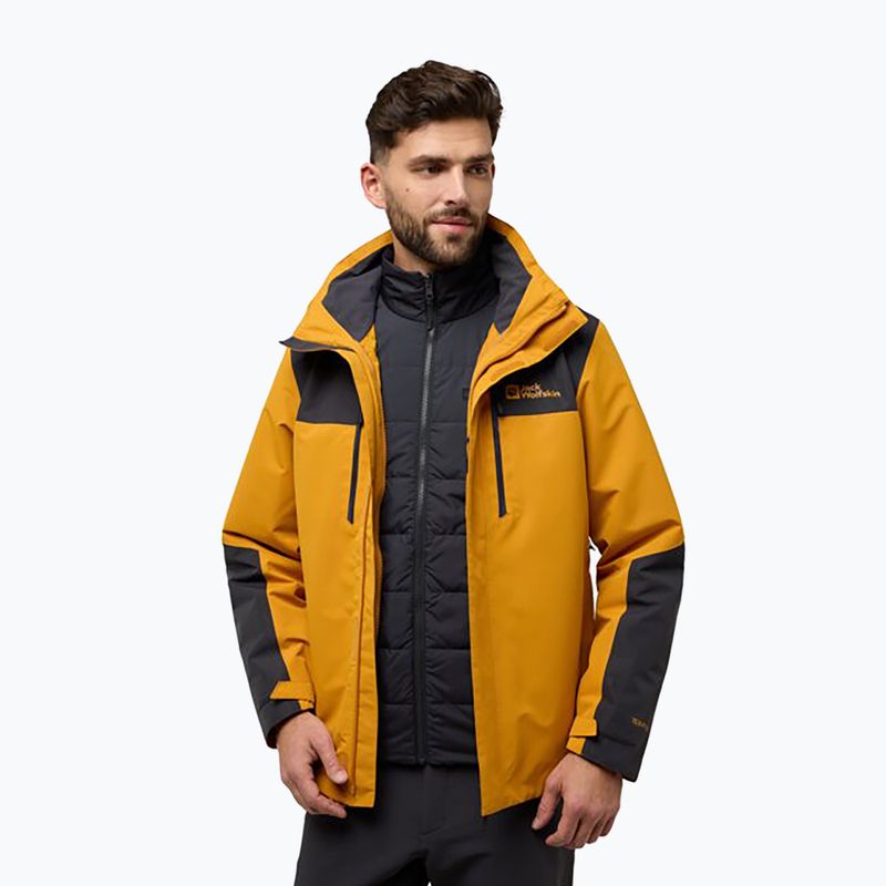 Jack Wolfskin men's Jasper 3In1 jacket safflower 3