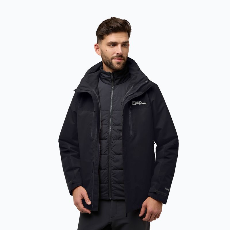 Men's 3in1 jacket Jack Wolfskin Jasper 3In1 black 3