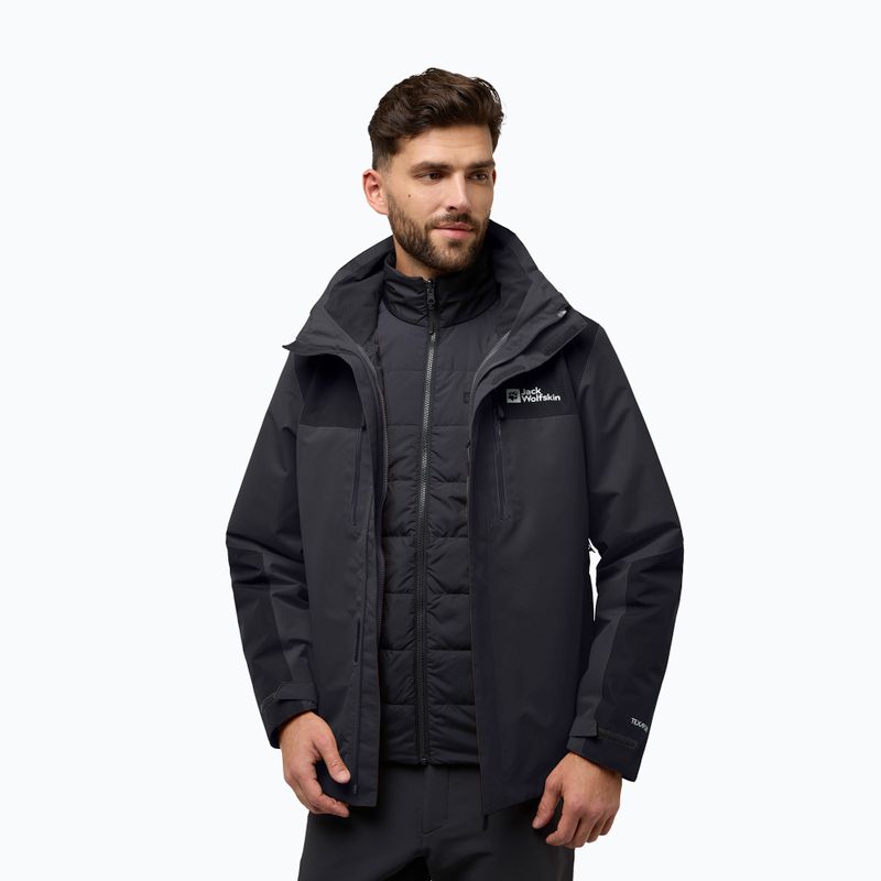 Jack Wolfskin men's Jasper 3In1 phantom jacket 3