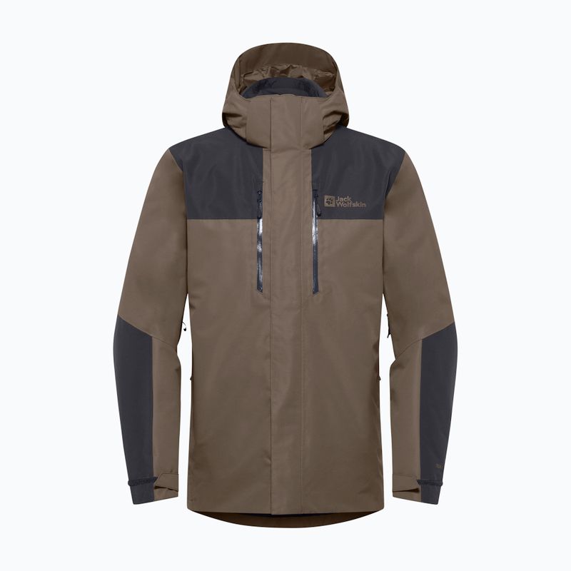 Jack Wolfskin men's Jasper 3In1 jacket cold coffee 17