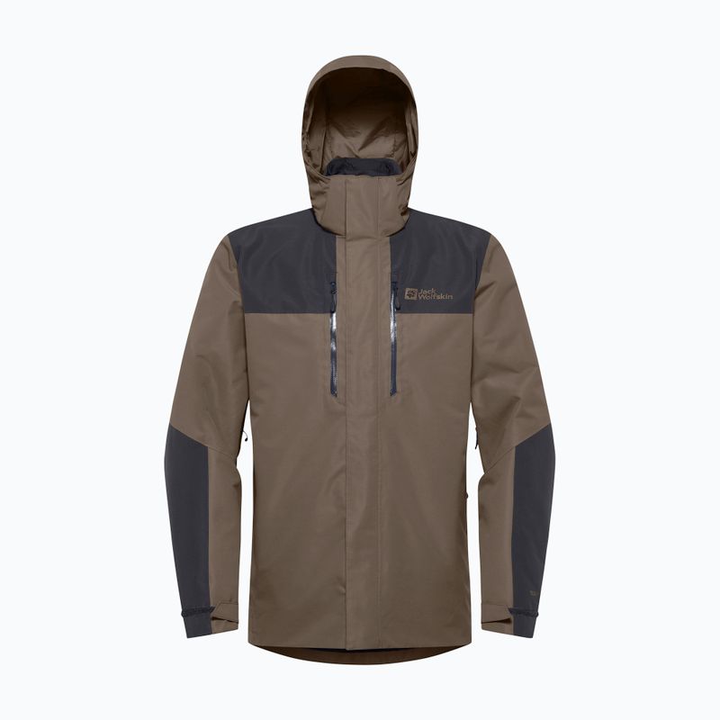 Jack Wolfskin men's Jasper 3In1 jacket cold coffee 18