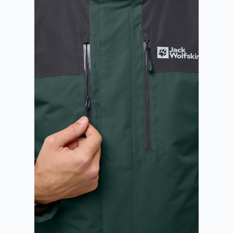 Jack Wolfskin men's Jasper 3In1 jacket black olive 9