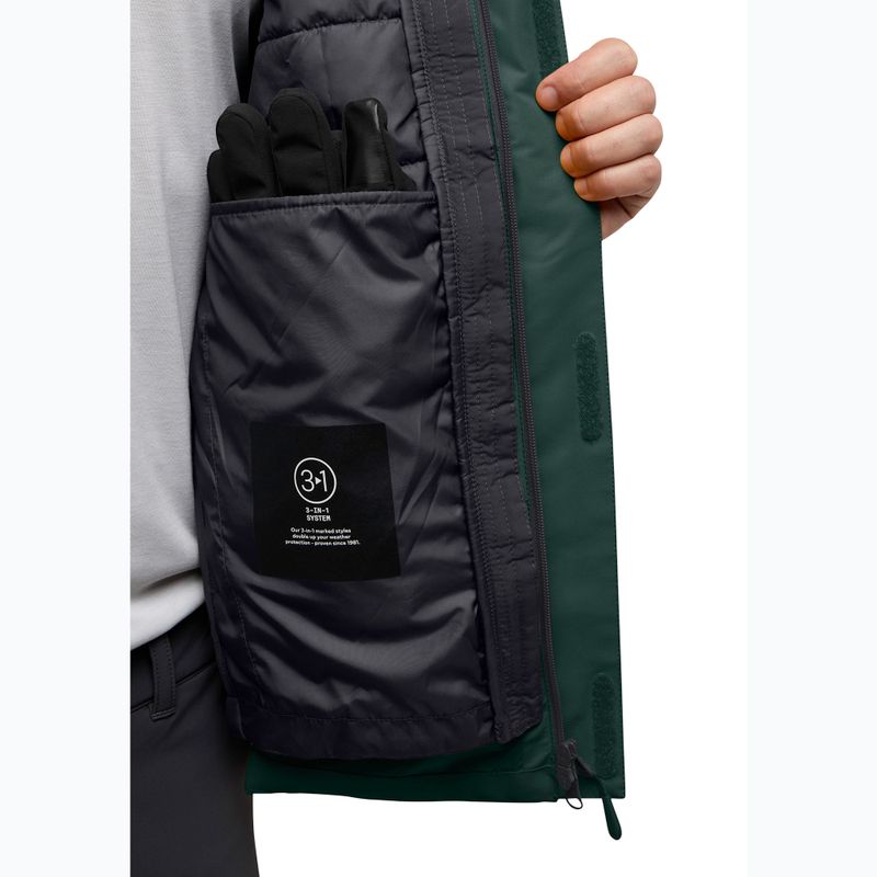 Jack Wolfskin men's Jasper 3In1 jacket black olive 14