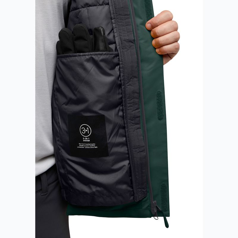 Jack Wolfskin men's Jasper 3In1 jacket black olive 15