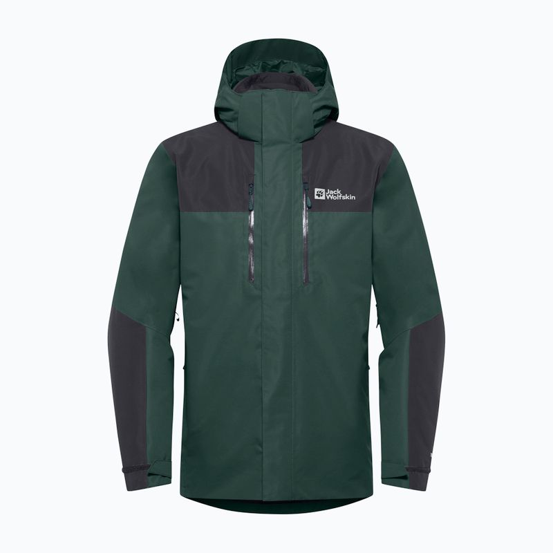 Jack Wolfskin men's Jasper 3In1 jacket black olive 17