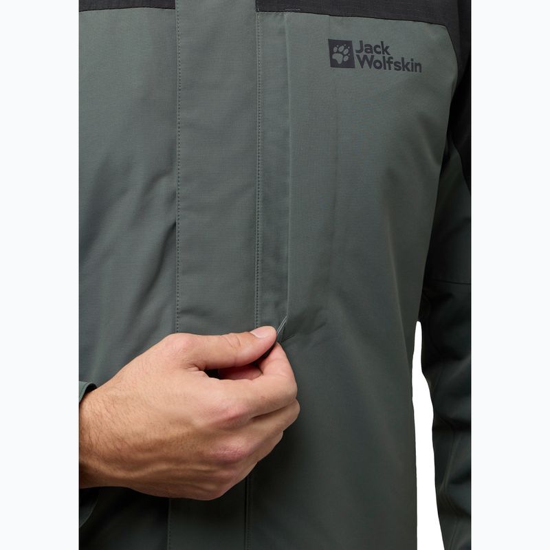 Jack Wolfskin men's Romberg 3In1 jacket slate green 8