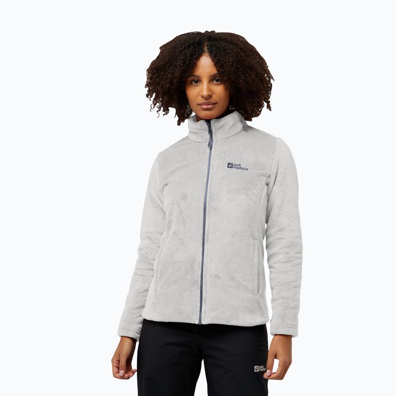Jack Wolfskin women's Rotwand 3In1 fleece sweatshirt graphite 4