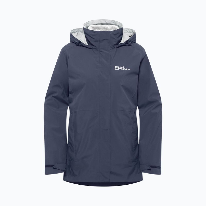Jack Wolfskin women's Rotwand 3In1 fleece sweatshirt graphite 11