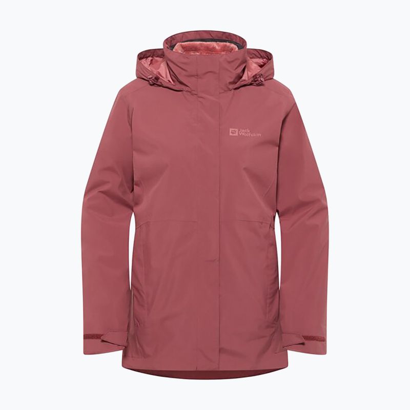 Jack Wolfskin women's Rotwand 3In1 fleece sweatshirt red ochre 11