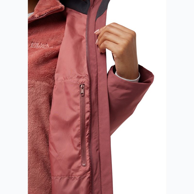 Jack Wolfskin women's Rotwand 3In1 fleece sweatshirt red ochre 11