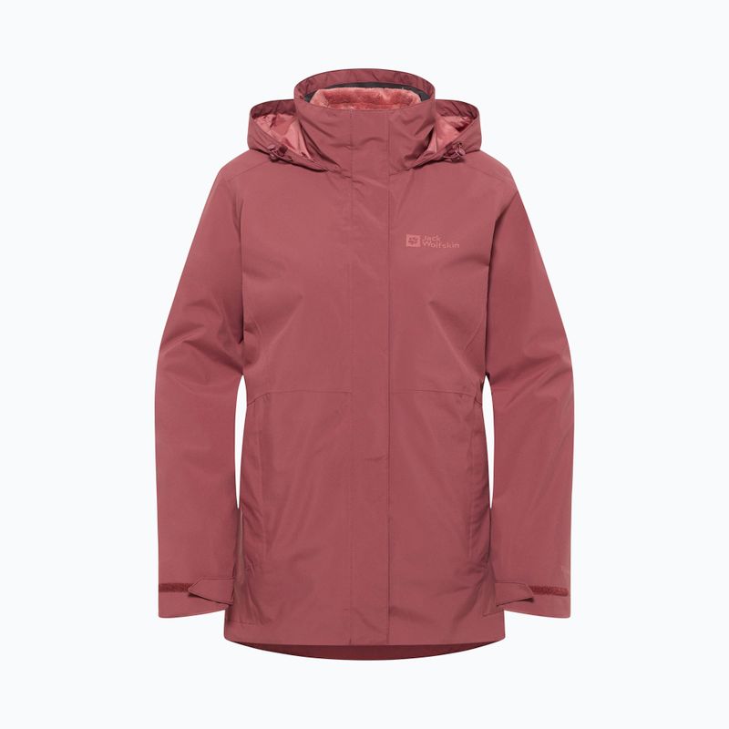 Jack Wolfskin women's Rotwand 3In1 fleece sweatshirt red ochre 12