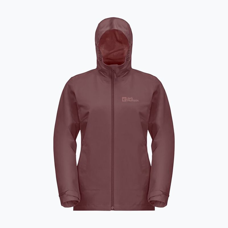 Jack Wolfskin women's Moonrise 3In1 jacket red ochre 2