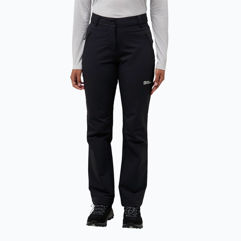 Women's softshell trousers Jack Wolfskin Activate Thermic black