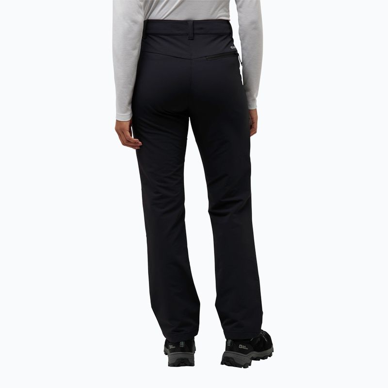 Women's softshell trousers Jack Wolfskin Activate Thermic black 2