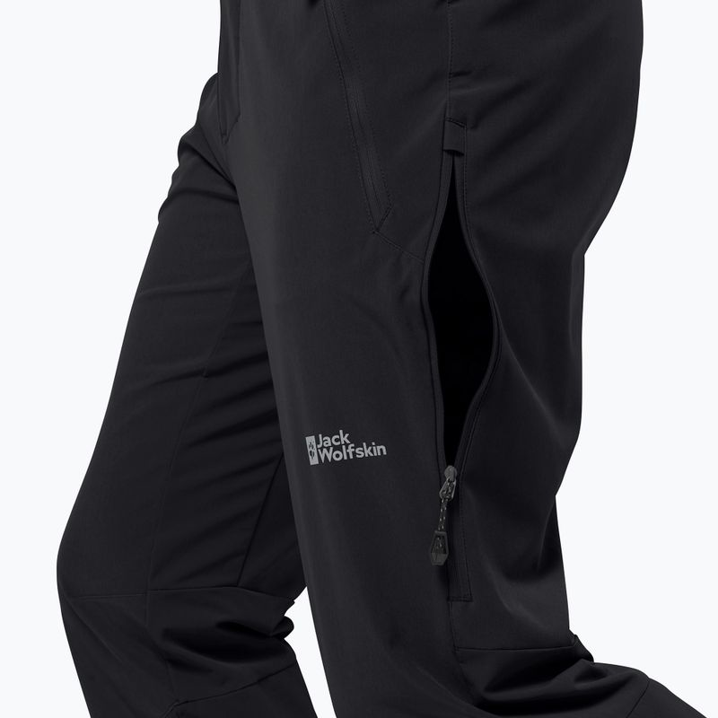 Jack Wolfskin men's softshell trousers Alpspitze Tour black 4