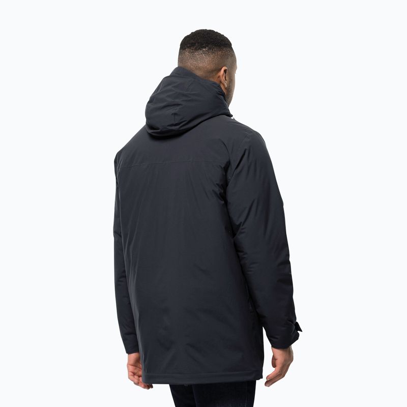 Men's Jack Wolfskin Koenigsbau Parka down jacket dark navy 2