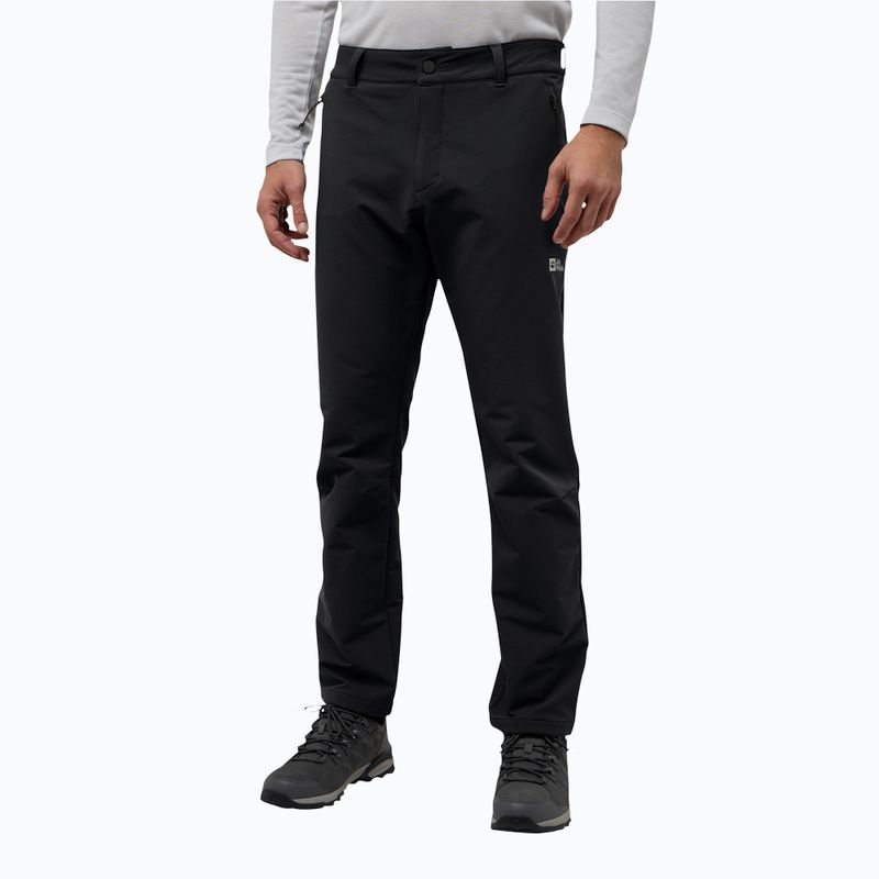 Men's softshell trousers Jack Wolfskin Activate Thermic black