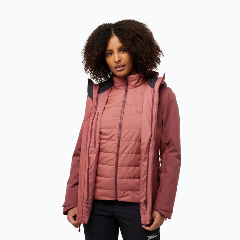 Women's 3-in-1 Jacket Jack Wolfskin Hunberg mineral red 3