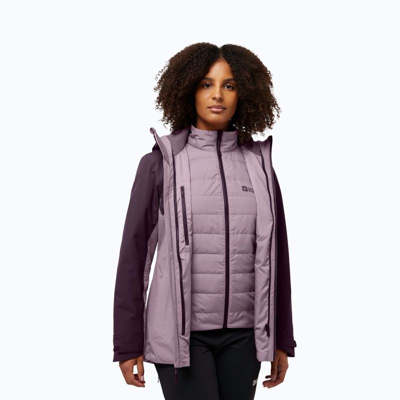 Women's 3-in-1 Jacket Jack Wolfskin Hunberg wild blossom 3