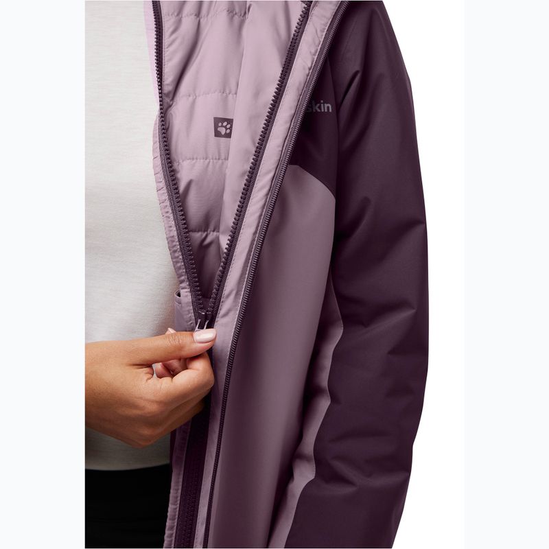 Women's 3-in-1 Jacket Jack Wolfskin Hunberg wild blossom 13
