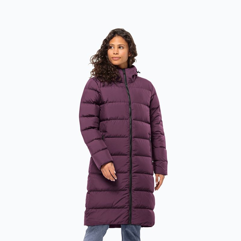 Jack Wolfskin women's down coat Frozen Palace berry jam