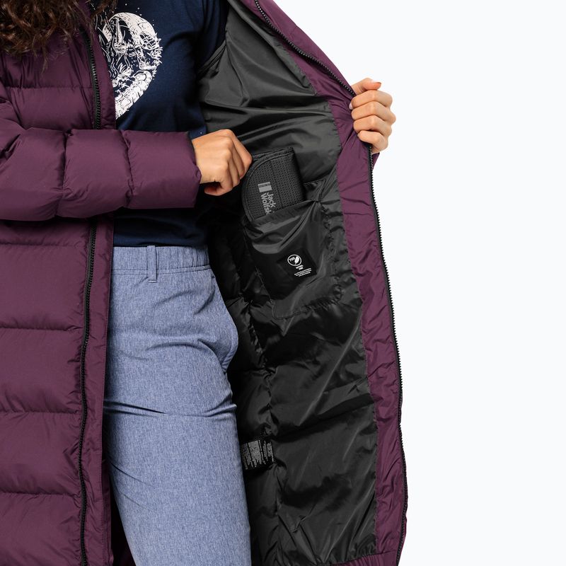 Jack Wolfskin women's down coat Frozen Palace berry jam 5