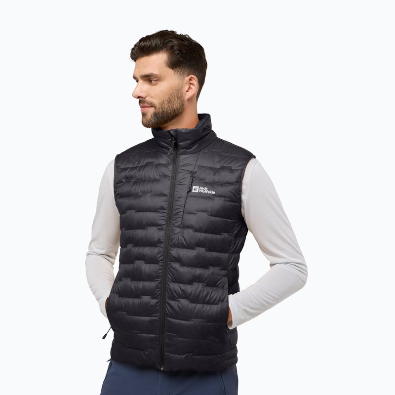 Men's Jack Wolfskin Passamani Down phantom trekking gilet