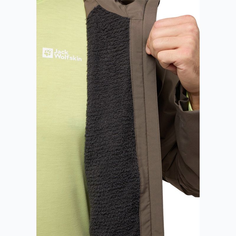 Jack Wolfskin men's Prelight 2L Ins cold coffee rain jacket 5